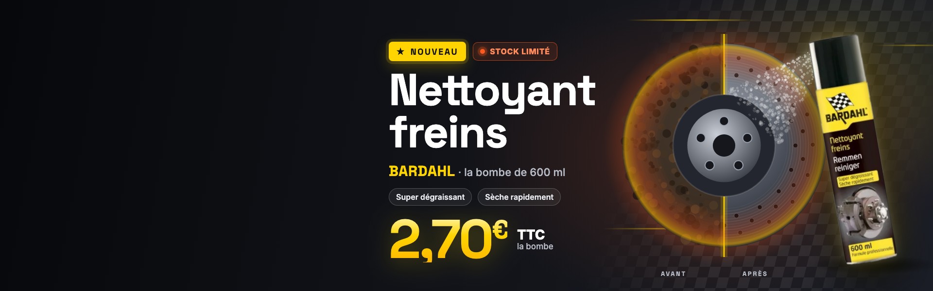 Bardhal Nettoyant frein